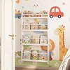 Promotions Sieninis lentyna knygoms 56x12x107 cm balta mediena