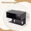 Promotions Sieninis naktinis staliukas su lentynomis daiktams laikyti 50x30x36,5 cm juodas