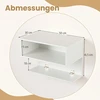 Promotions Sieninis naktinis staliukas su lentynomis daiktams laikyti 50x30x36,5 cm baltas