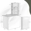 Promotions Sieninis rašomasis stalas 60x94x151 cm baltas reguliuojamos lentynos