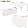 Promotions Sieninis sulankstomas stalas, 80x60 cm, pilkas