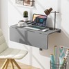 Promotions Sulankstomas prie sienos tvirtinamas stalas, 80x60x43 cm, baltas juodas