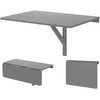 Promotions Sulankstomas prie sienos tvirtinamas stalas, 80x60x43 cm, baltas juodas
