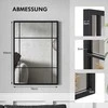 Promotions Sieninis veidrodis, 101,5x71x3 cm, juodas, metalinis rėmas