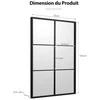 Promotions Sieninis veidrodis, 70x100 cm, juodas