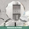 Promotions Sieninis veidrodis, 76x76 cm, juodas