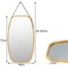 Promotions Sieninis veidrodis, 77x44x1.5 cm, natūralus bambukas