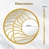Promotions Sieninis veidrodis, 80 cm skersmuo, auksinis