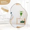 Promotions Sieninis veidrodis, netaisyklingas, 78x56 cm, auksinis