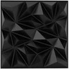 Promotions 3D Sienų Panelės, PVC, 49.5x49.5 cm, Juoda