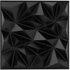 Promotions 3D sienų plokštės, PVC, 49,5x49,5 cm, Juoda
