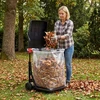 Promotions Šiukšlių maišų laikiklis 52x49x94 cm juodas metalinis laikymas