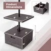 Promotions Lauko skėčio pagrindas su stalo padėklu, 53,3x53,3x44,5 cm, juodas