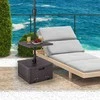 Promotions Lauko skėčio pagrindas su stalo padėklu, 53,3x53,3x44,5 cm, juodas