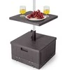 Promotions Lauko skėčio pagrindas su stalo padėklu, 53,3x53,3x44,5 cm, juodas