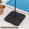 Promotions Skėčio pagrindas 50.8x50.8x7.6 cm Juodas HDPE