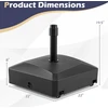 Promotions Skėčio pagrindas 55.9x55.9x49.5 cm juodas HDPE