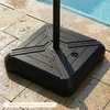 Promotions Skėčio pagrindas 81.3x81.3x19.1 cm Juodos ratukai HDPE