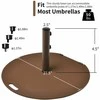 Promotions Skėčio pamatų stovas, 69.9x69.9x36.8 cm, rudas