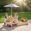 Promotions Smėlio dėžė ir pikniko stalas 104.1x87.6x52 cm Mėlyna Mediena