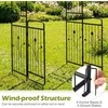 Promotions Sodo arka, 102x49x223 cm, juoda, metalas