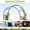 Promotions Sodo arka, 102x49x223 cm, juoda, metalas