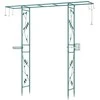 Promotions Sodo arka ir lesyklėlė, 212x40x213 cm, žalia, metalas