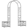 Promotions Sodo arka su vazonais, 198x49.5x221 cm, juoda, metalas