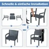 Lauko baldų komplektas Promotions Sodo baldų komplektas, 63x58x77,5 cm kėdės, 50x50x52,5 cm stalas, pilka