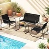 Lauko baldų komplektas Promotions Sodo baldų komplektas, 75x44x41 cm, pilka, metalas