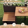 Promotions Sodo baldų komplektas su pakelta lysve, 3 dalių, 150x70x73 cm, rudos/natūralios spalvos