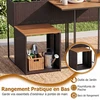 Promotions Sodo baldų komplektas su pakelta lysve, 3 dalių, 150x70x73 cm, rudos/natūralios spalvos