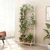 Promotions Sodo grotelės, 50x30x189,5 cm, balta, metalinė sulankstoma lentyna