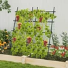 Promotions Sodo grotelės 80x95x190 cm juodas metalas