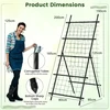 Promotions Sodo grotelės 80x95x190 cm juodas metalas