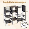 Promotions Sodo įrankių organizatorius 101,6x29,2x78,7 cm juodas/rustikinė ruda