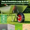 Promotions Sodo karutis 133x60x64 cm sidabrinis, metalas