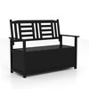 Promotions Sodo laikymo suoliukas, 123x68.5x96 cm, juodas, medinis