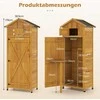 Promotions Sodo namelis 76x51.5x178 cm Geltonas, Eglės mediena, Sandėliavimas