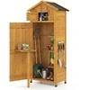 Promotions Sodo namelis 76x51.5x178 cm Geltonas, Eglės mediena, Sandėliavimas