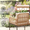 Promotions Sodo sofa 137x64x84 cm, smėlio spalvos, metalinis rėmas