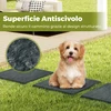 Promotions Sodo takelio akmenų rinkinys 39,5x39,5x2 cm, smėlio ir pilkos spalvos, PP medžiaga