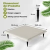 Promotions Sodo takelio akmenų rinkinys 39,5x39,5x2 cm, smėlio ir pilkos spalvos, PP medžiaga