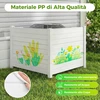 Promotions Sodo tvora L formos 2 vnt. 122x30 cm balta