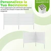 Promotions Sodo tvora L formos 2 vnt. 122x30 cm balta