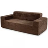 Promotions Sofa 3 vietų aukšta atlošo korduroinė 197x97x69 cm ruda