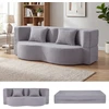 Promotions Sofa-lova 192,5x108,5x32 cm Pilkas flisas Sulankstoma