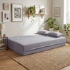 Promotions Sofa-lova 192,5x108,5x32 cm Pilkas flisas Sulankstoma