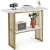 Promotions Sofos stalas, 120x29x92,5 cm, baltas ir juodas