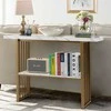 Promotions Sofos stalas, 120x29x92,5 cm, baltas ir juodas